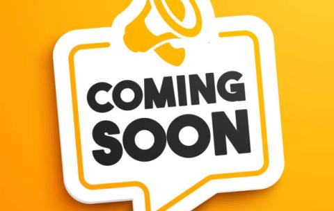 Coming Soon Speechbubble Advertising With Megaphone Icon